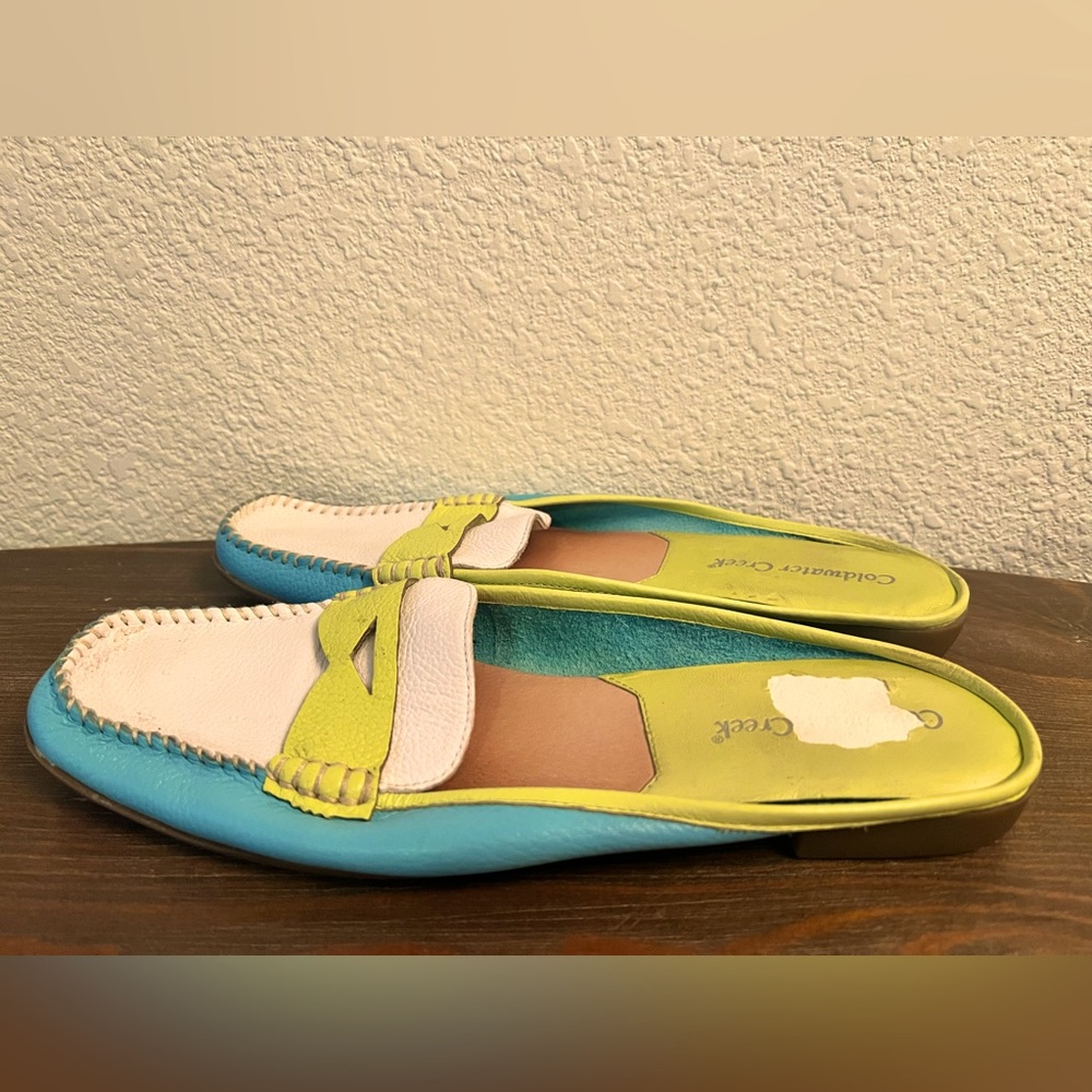 Coldwater Creek Women's Color Block Loafer Mule Size 8M